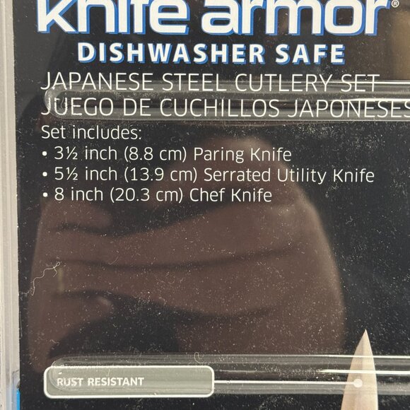 Crofton Chef's Collection Knife Armor 3 piece set new kitchen cooking - K1196 - Picture 5 of 7
